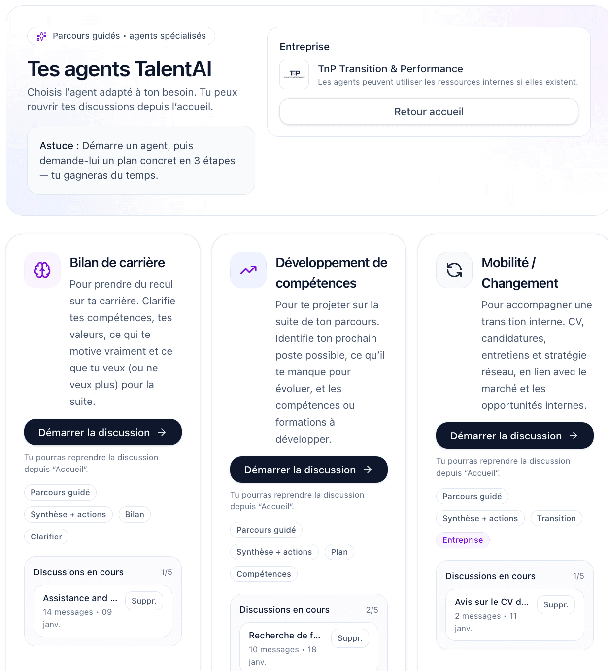 Choisir le bon agent