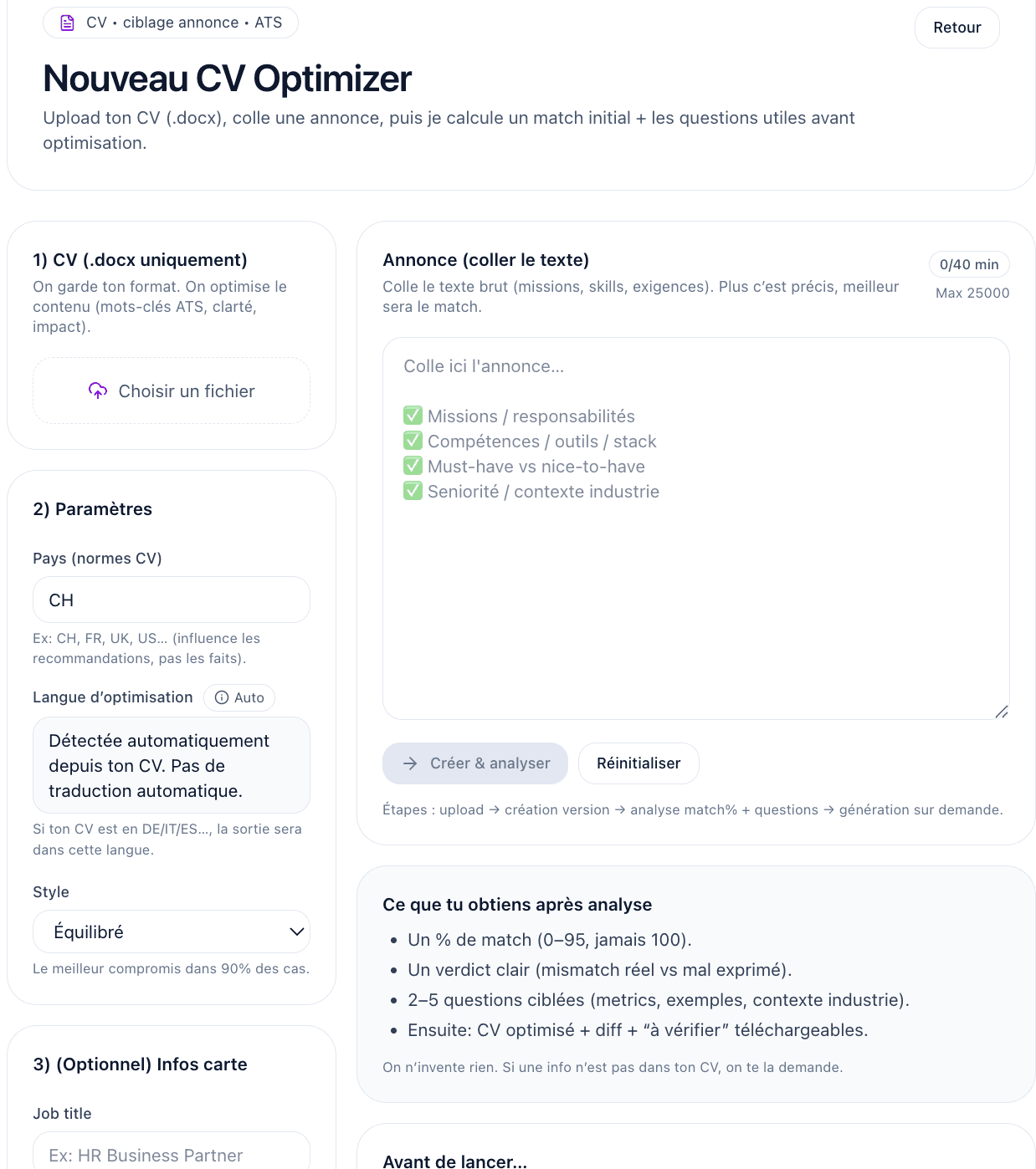 CV Optimizer
